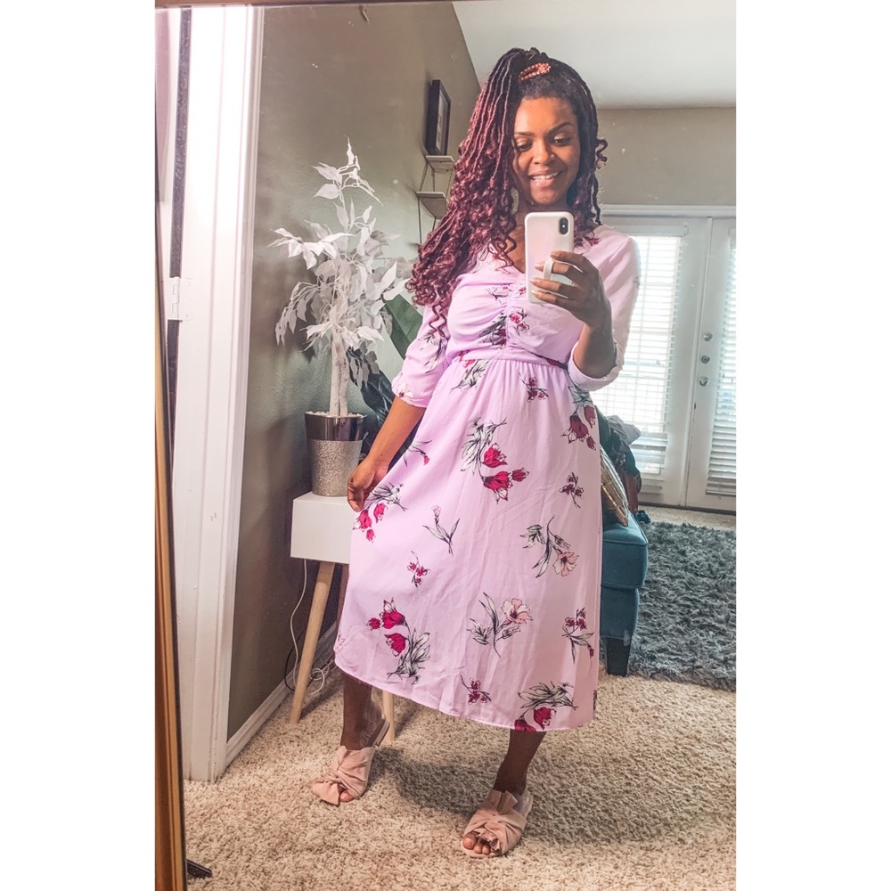3 ITEM Bundle Bobeau Floral Dress Belt Bag outfit